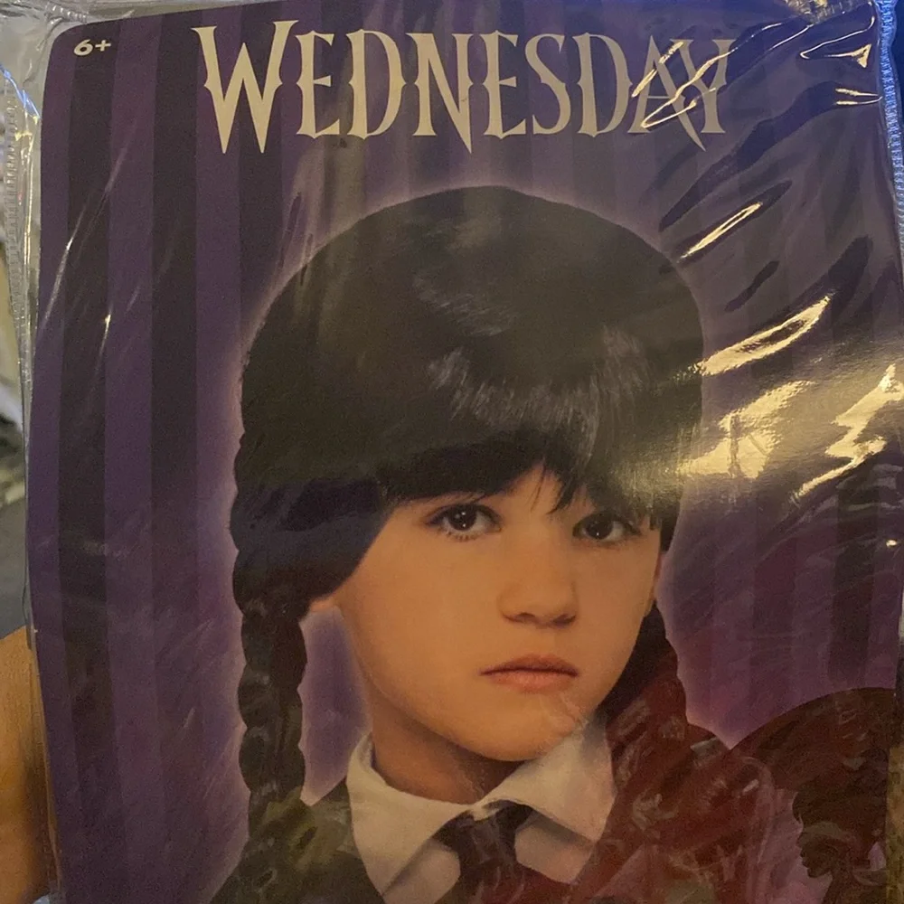 Wednesday Addams Nevermore School Uniform Costume & Wig